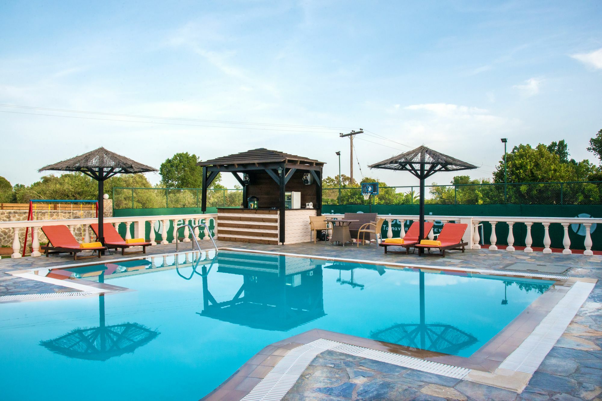 Villa Maxim With Private Pool & Tennis Court Halikounas Exterior photo