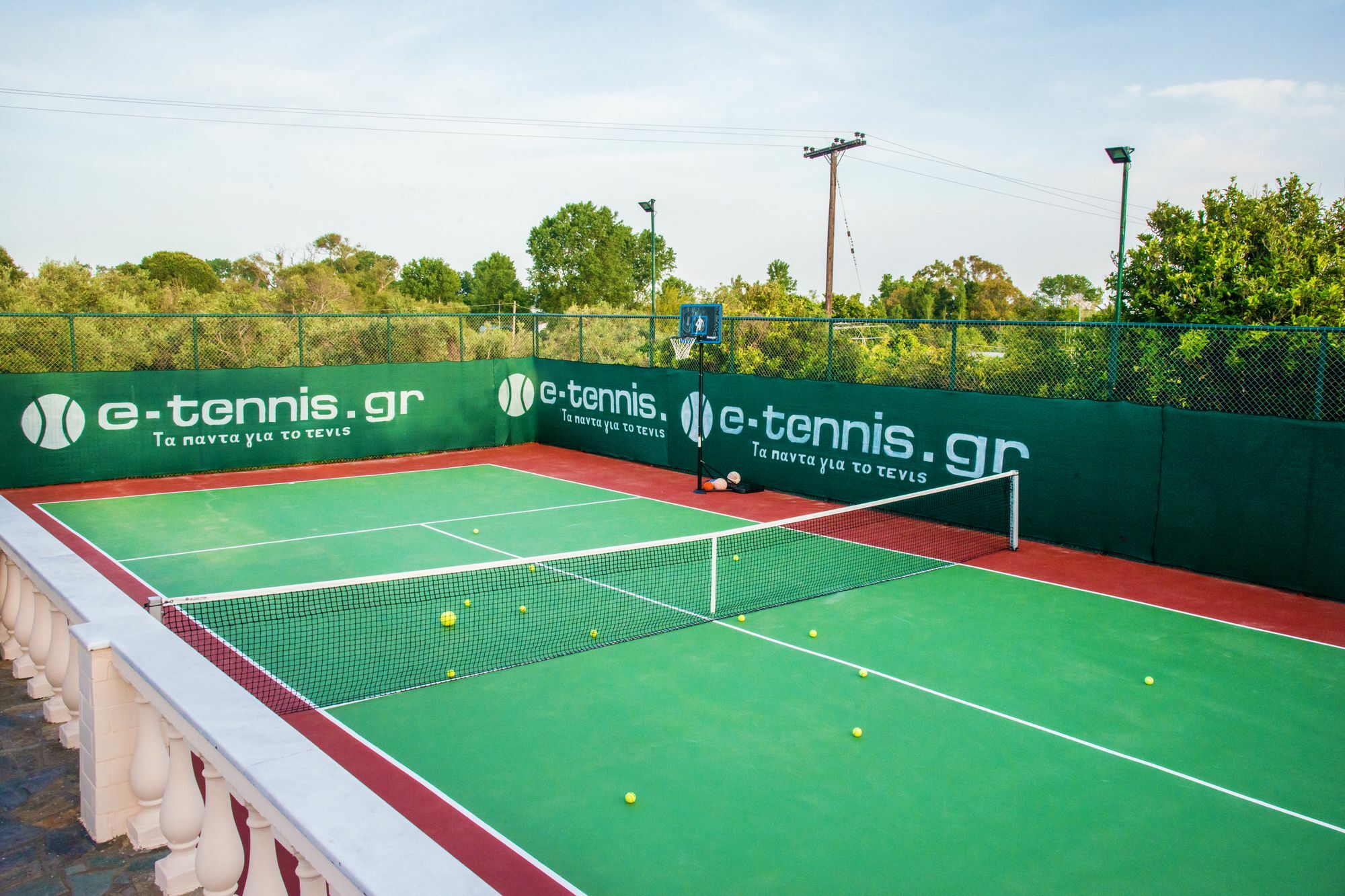 Villa Maxim With Private Pool & Tennis Court Halikounas Exterior photo