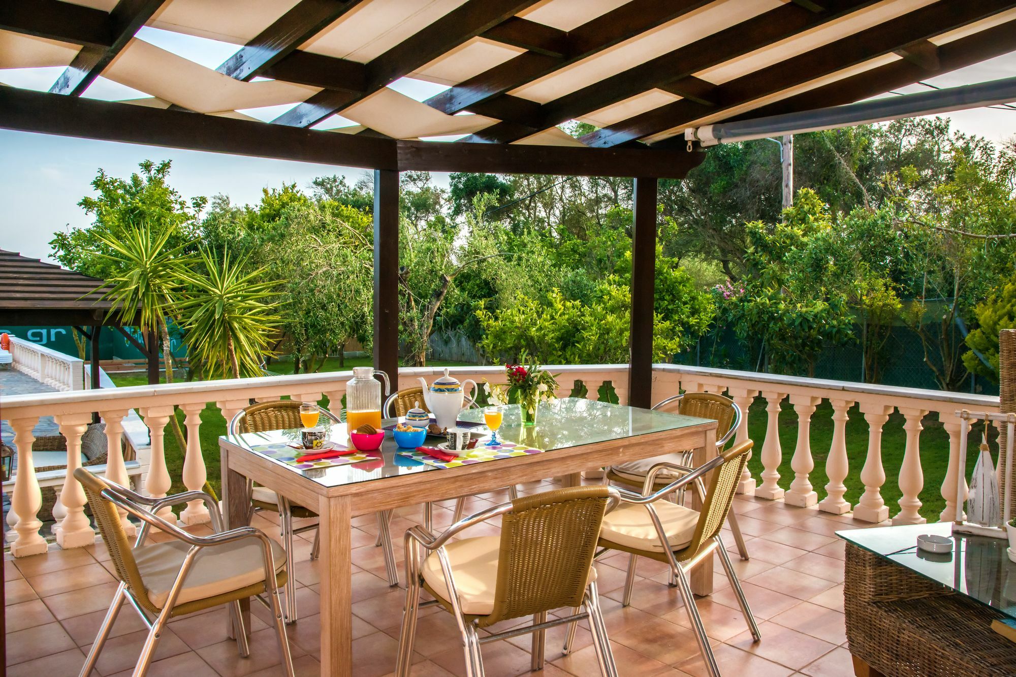 Villa Maxim With Private Pool & Tennis Court Halikounas Exterior photo